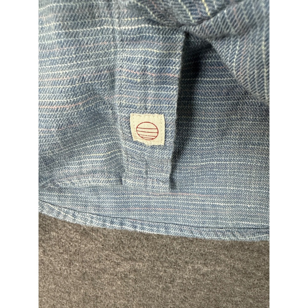 Marine Layer Selvage Textured Long Sleeve Button D Shirt Men Size M 14538 Slim - Picture 5 of 11
